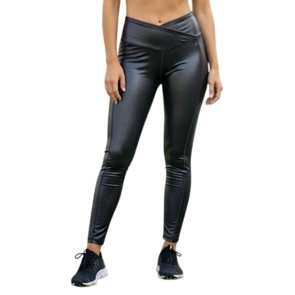 NWT Aerie Offline Real Me Hi-Rise 7/8 Silver Shimmer Leggings XL